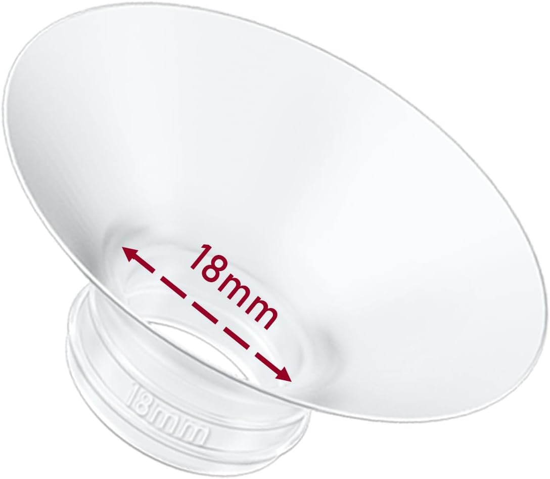 1pcs Breast Pump Flange Insert 18mm Compatible with Momcozy M9/M6/M5/S12 Pro/S9 Pro/V1 Pro/V2 Pro Wearable Breast Pump, Replace for Momcozy Pump Flange Insert, BPA Free, OEM, Not Original Parts