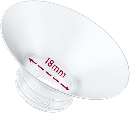 1pcs Breast Pump Flange Insert 18mm Compatible with Momcozy M9/M6/M5/S12 Pro/S9 Pro/V1 Pro/V2 Pro Wearable Breast Pump, Replace for Momcozy Pump Flange Insert, BPA Free, OEM, Not Original Parts
