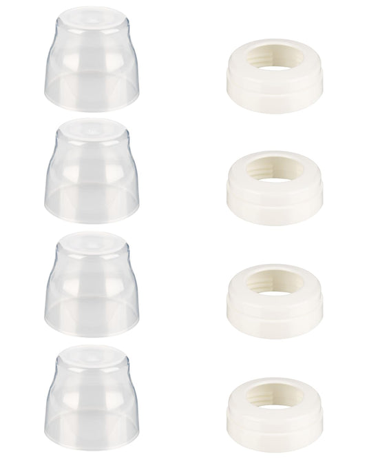 4 Pack Baby Bottle Ring Collars and Cap for Avent Anti-Colic Baby Bottle