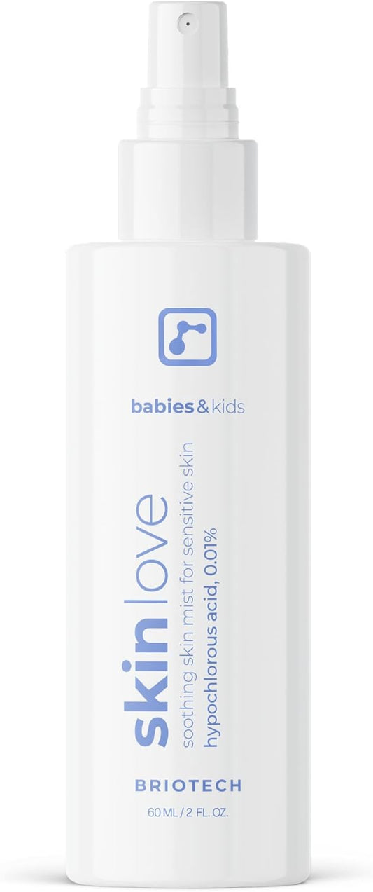 Briotech Baby Skin Spray | Gentle Hypochlorous Acid Mist for Soothing, Calming & Cleansing Delicate Skin | Pediatrician-Approved, Added Fragrance-Free | 2 oz