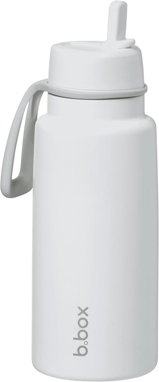 b.box Triple Insulated 34oz Water Bottle w/Stainless Steel Straw. 46 Hours Cold. Leak Proof Tumbler with Lid and Straw for Travel, Gym & School. BPA Free Sports Water Bottles.