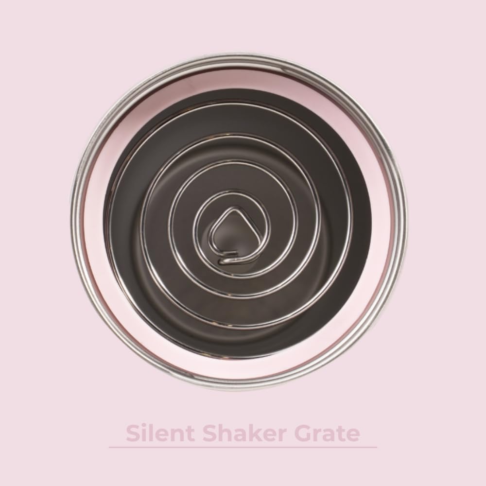 HydroJug 24 oz New Stainless Steel Shaker – Insulated, Leakproof, BPA-Free with Silent Mixing Grate – No Clumps, No Noise – Premium Shaker for Fitness, Sports & Everyday Use, Pink Sand