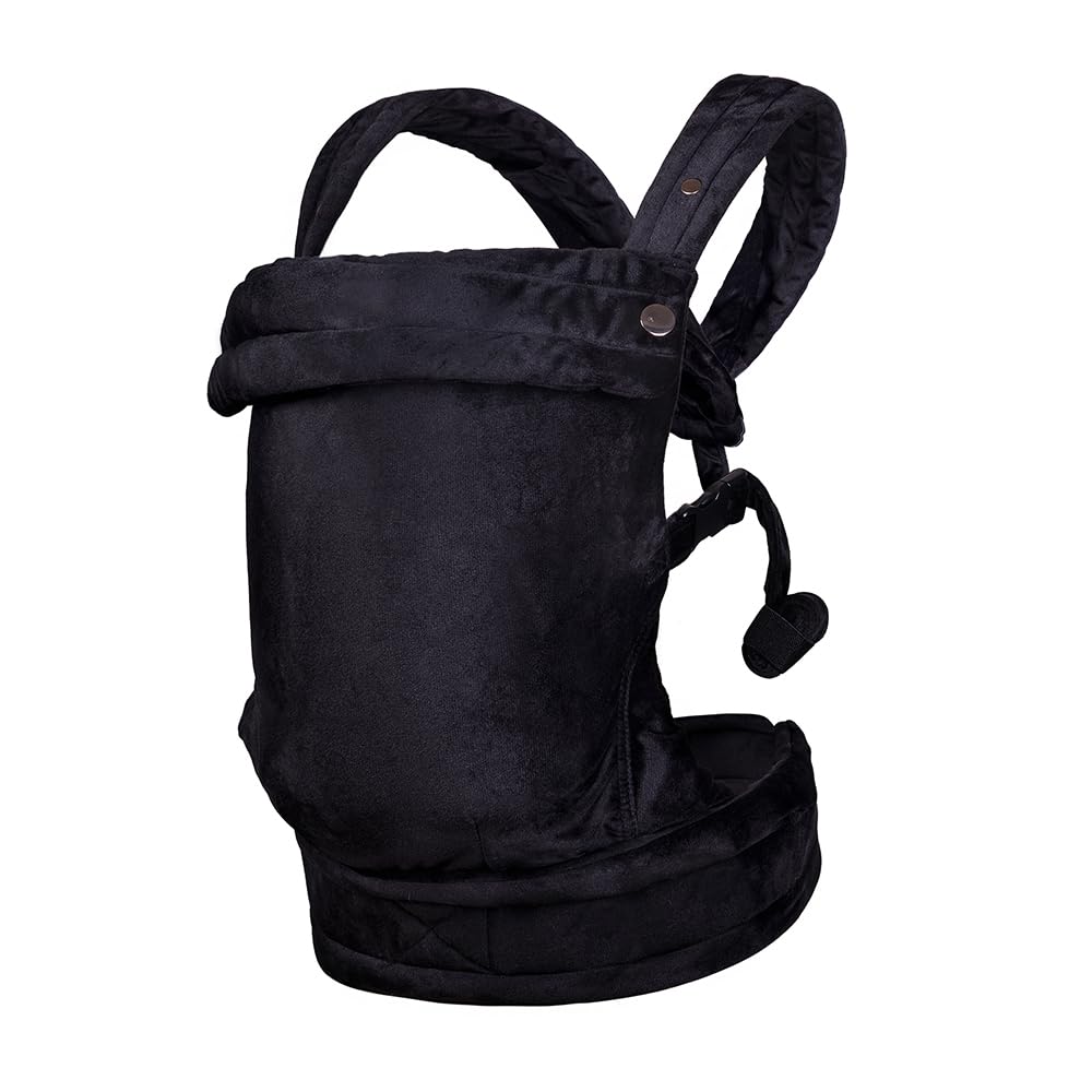 Baby Carrier for Newborn to Toddler, Cozy Baby Wrap Carrier 7-35 lbs, Ergonomic Backpack Design, Front and Back Facing Options, Black