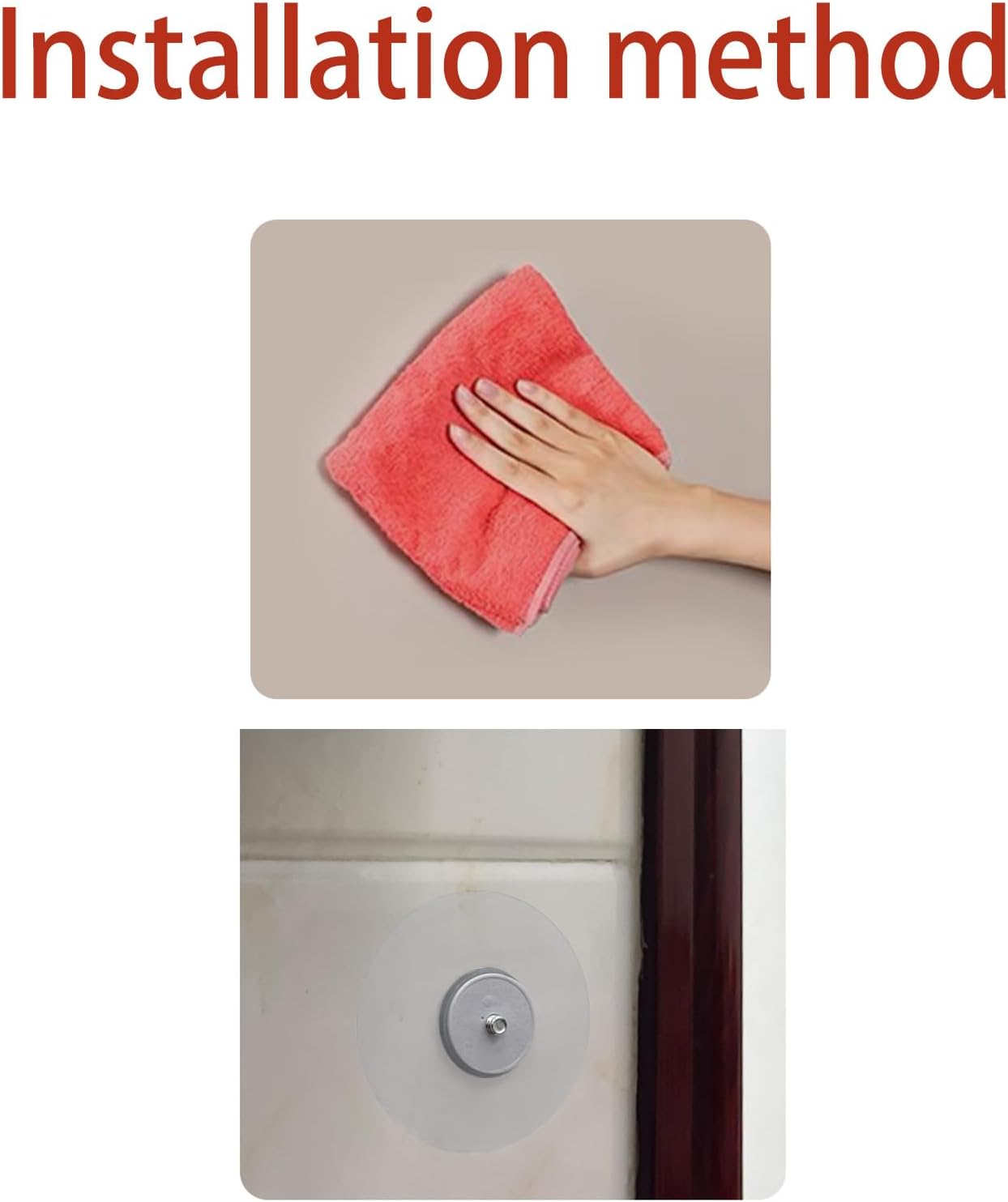 Baby Monitor Wall-Mounted Bracket for Battery-Powered Security Cameras, with Standard 1/4" Threaded Connection, Wall Sticker Installation White (Wall Stickers)