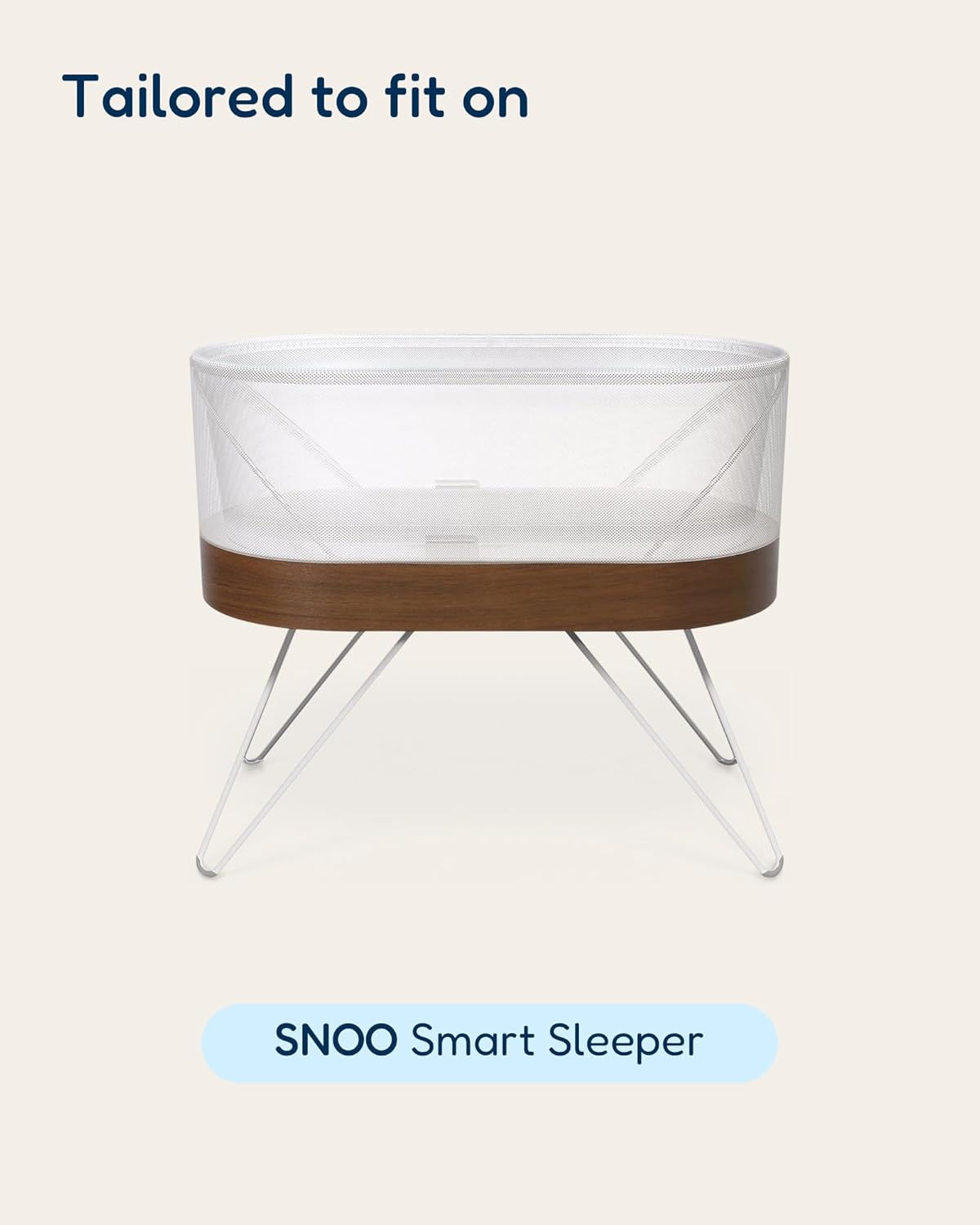 Bassinet Fitted Sheets Compatible with SNOO Happiest Baby Oval Bassinet - Buttery Soft, Silky Comfort, Premium Stretchy Jersey Knit Sheets, 2 Pack