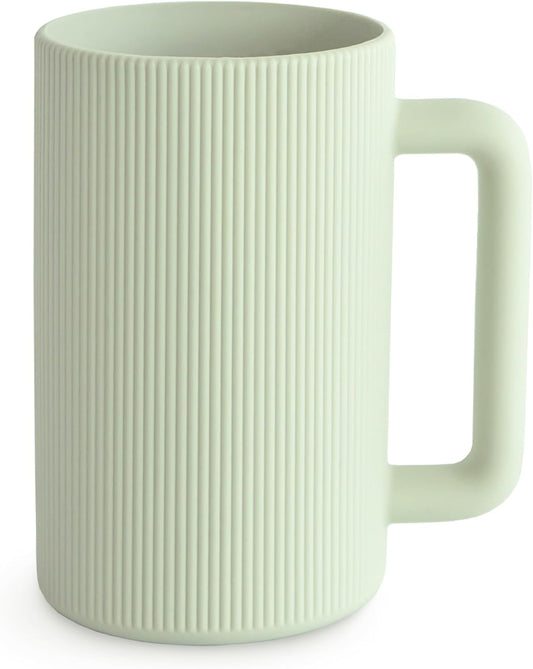 mushie Baby Bath Rinse Cup | 100% Food Grade Silicone | Shampoo & Body Washing Rinser Cup For Kids (Sage)