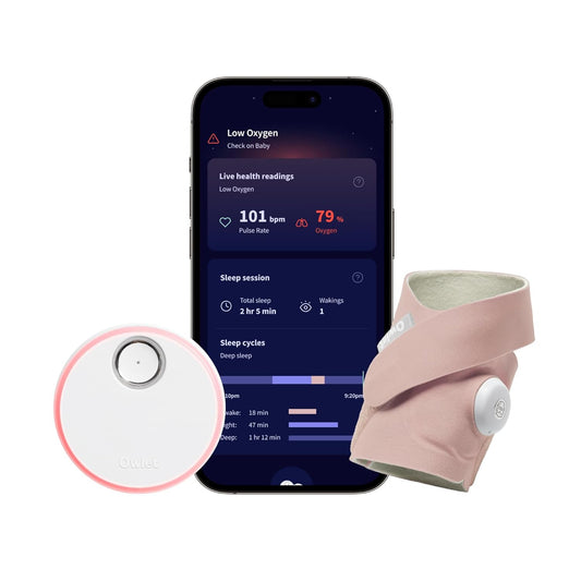 Dream Sock – Smart Wearable Baby Monitor - Infant Pulse Oximeter Tracks Oxygen & Heart Rate | Parents Receive Alerts, Sleep & Health Insights via App | FDA Cleared