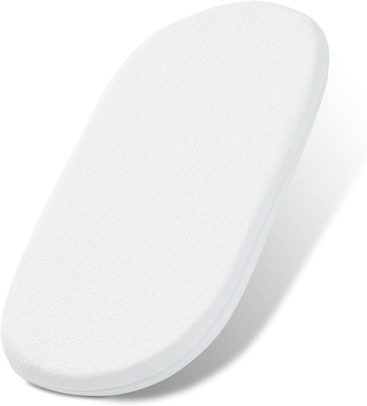 NeoBorn Baby Bassinet Mattress Pad, 32" x 16" Dual Sided Comfort Gel Memory Foam Mattress with Removable Breathable Soft Tencel Cover Fit for Dream On Me Karley Bassinet