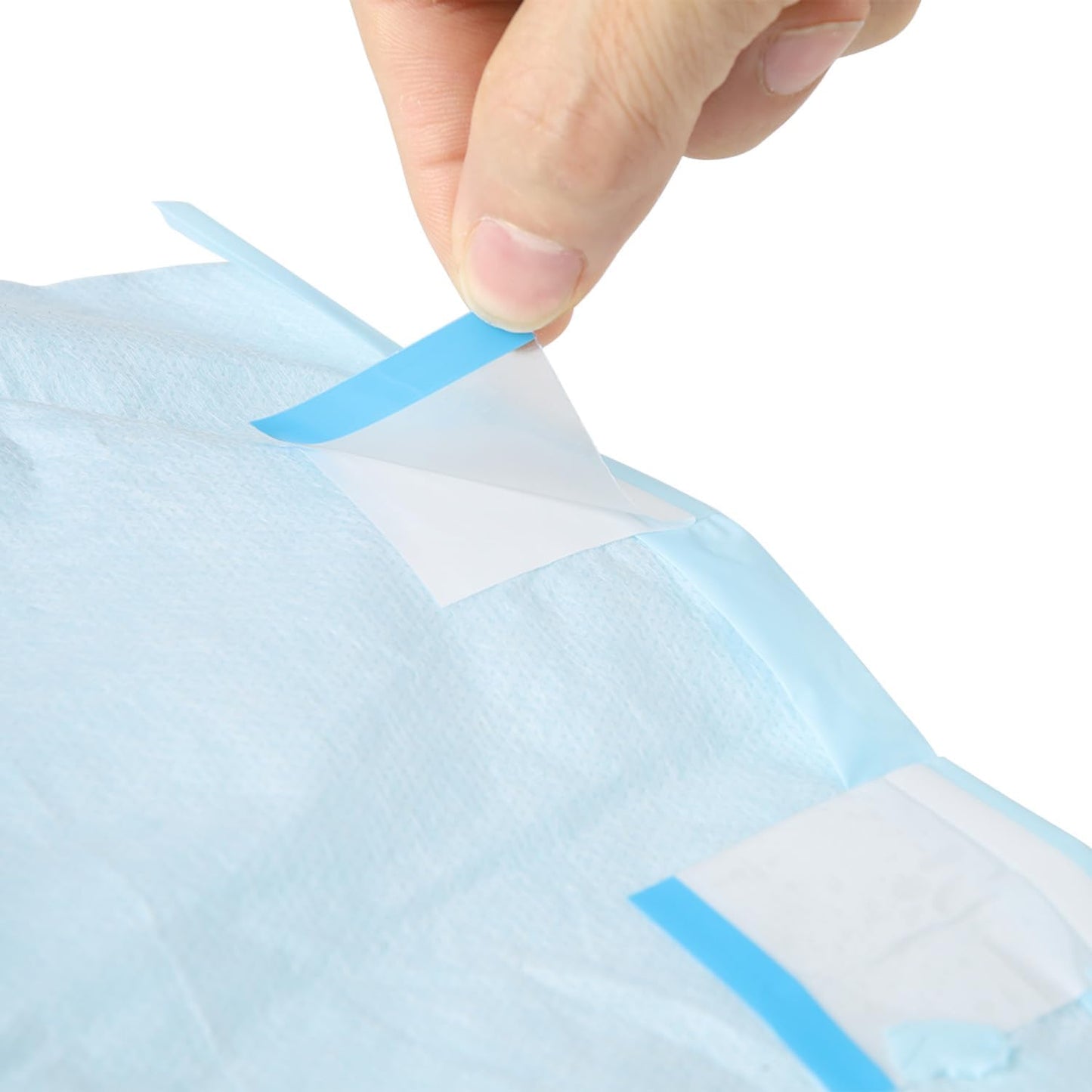 CutiePlusU Disposable Adult Diaper Heavy Absorption Dry Surface Adult Diapers All Night- Blue 10 Pieces