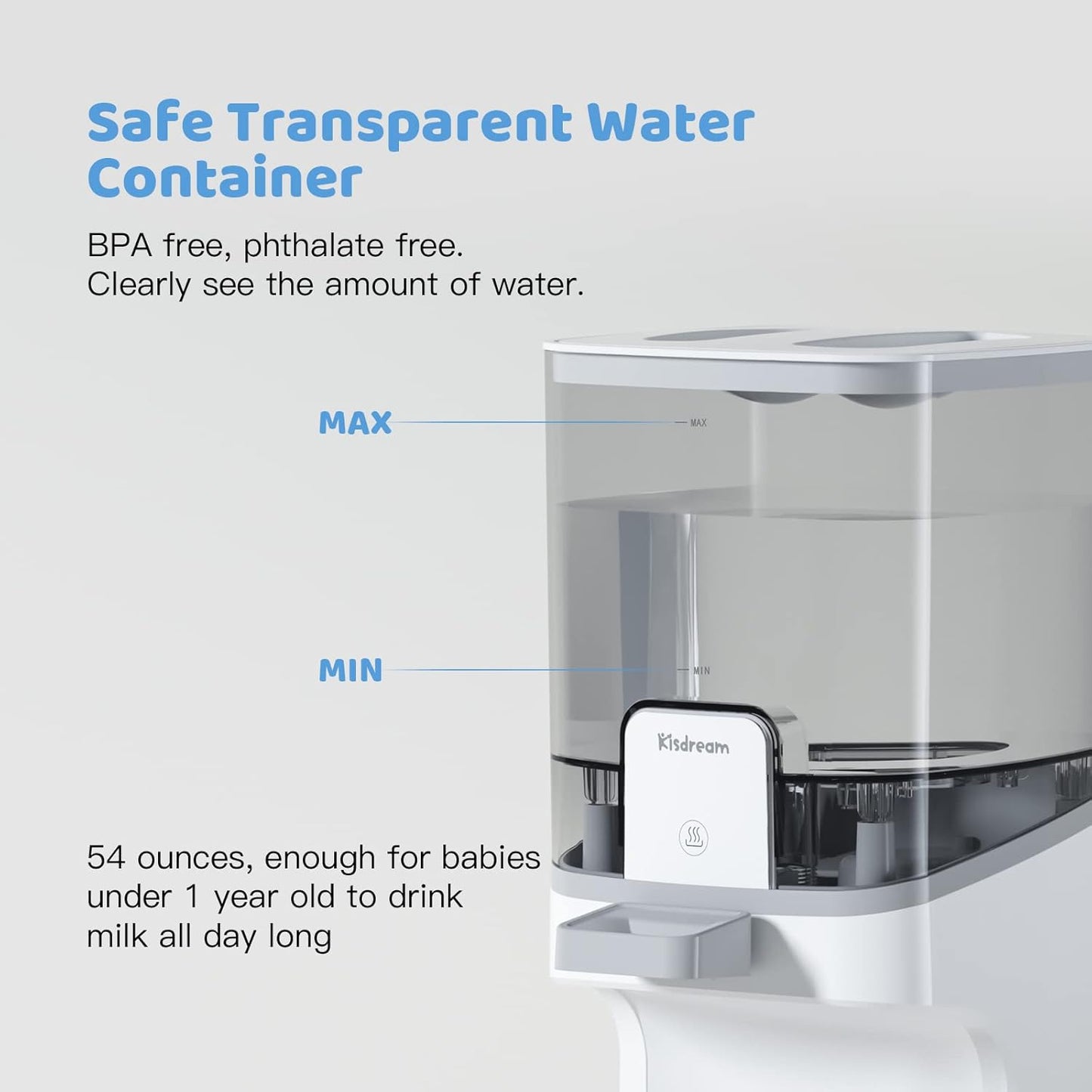 Water Warmer Instant Warmer Baby Bottle Warmer: Baby Formula Maker with Night Light 3 Mode & 24H Smart Thermostat Instantly Dispenses Water Warmer at Perfect Temperature Large Capacity No More Waiting