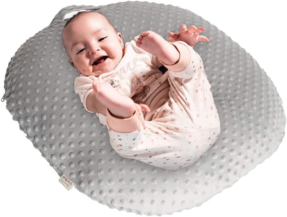 OWLOWLA Newborn Lounger Cover,Minky Removable Slipcover Fits Newborn Lounger for Baby Boy Girl(Navy)