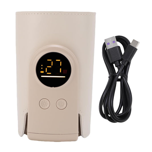 Portable Bottle Warmer for Travel,USB Type C Universal Cordless Accurate Temperature Control 6000mah8000mah10000 for Travel, Car, Outdoor (8000mah)