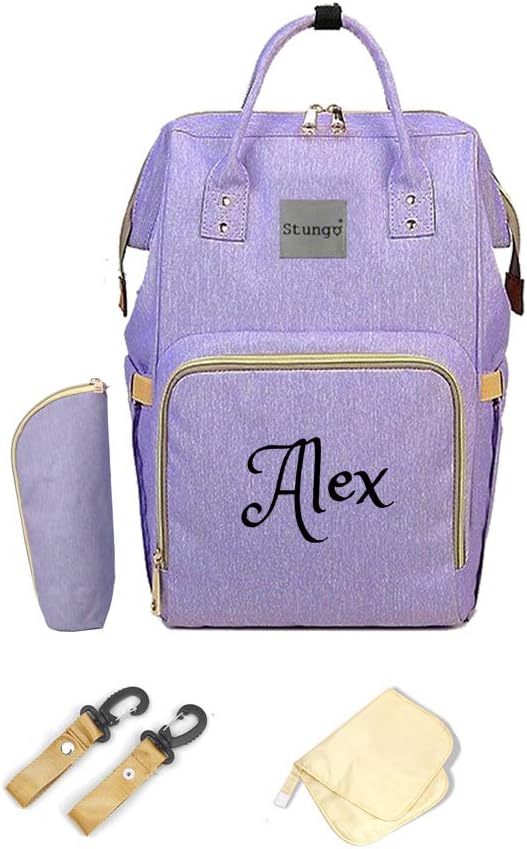 PERSONALIZED Large Diaper Bag Knapsack Custom Diaper bag Monogram Backpack