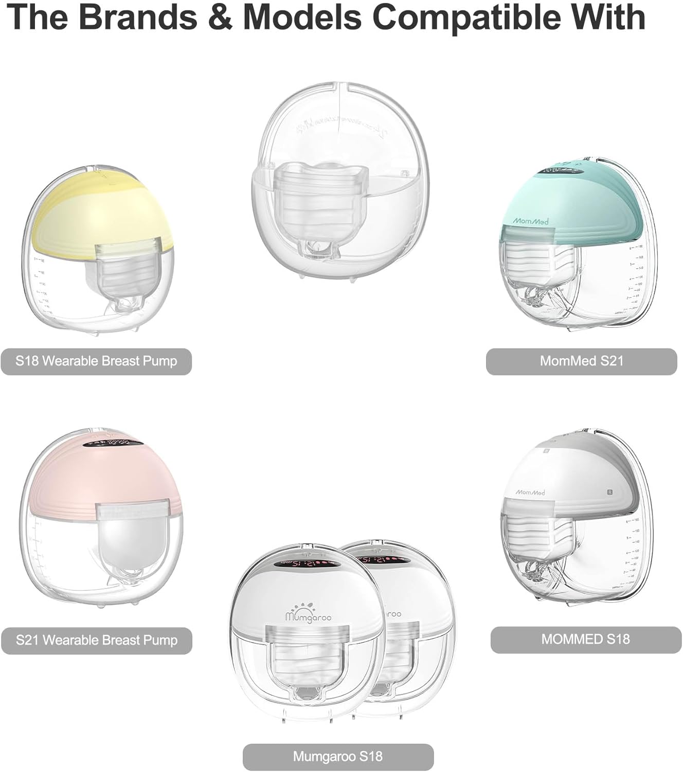 Wearable Breast Pump Accessories Replacement Parts Silicone Diaphragm Compatible with Mommed S21 S18