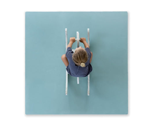 Toddlekind Solid Color Foam Play Mat 4x4 Baby Playmat. Stylish, Non-Toxic, Odorless, Plain Design Puzzle Play Mat 0m+ Mineral (Blue/Green)
