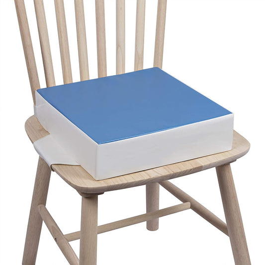 Toddler Booster Seat for Dining Table, Kids Booster Seat for Dining Table Waterproof with 2 Adjustable Seat Belts Safety Buckle