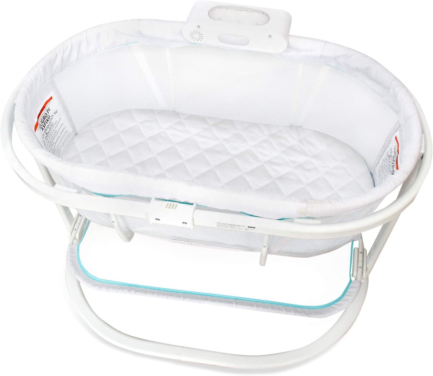 Waterproof Bassinet Mattress Pad Cover Fit for Fisher-Price Soothing Motions/Fisher-Price Luminate Bassinet, 2 Pack, Ultra Soft Surface, Breathable and Easy Care