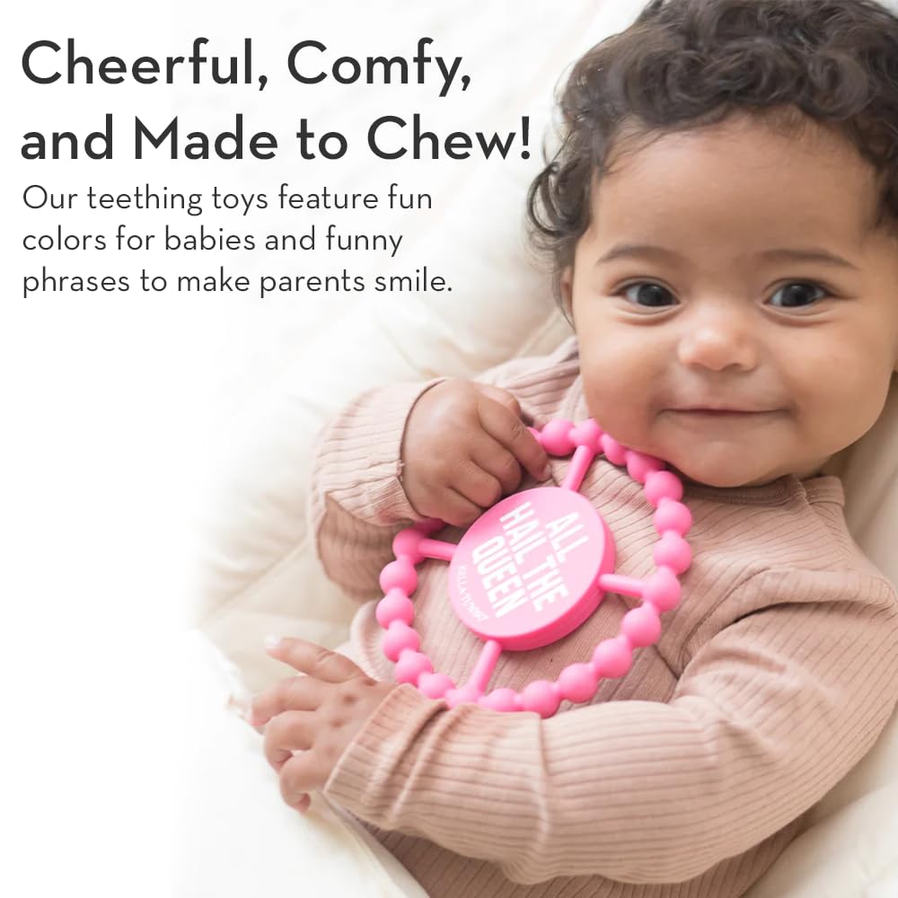 Baby Teether by Bella Tunno, Silicone Teethers for Babies 3-6 Months, 6-12 Months, Baby Toys, Pacifier, Teething Relief, Boys, Girls, Bruh