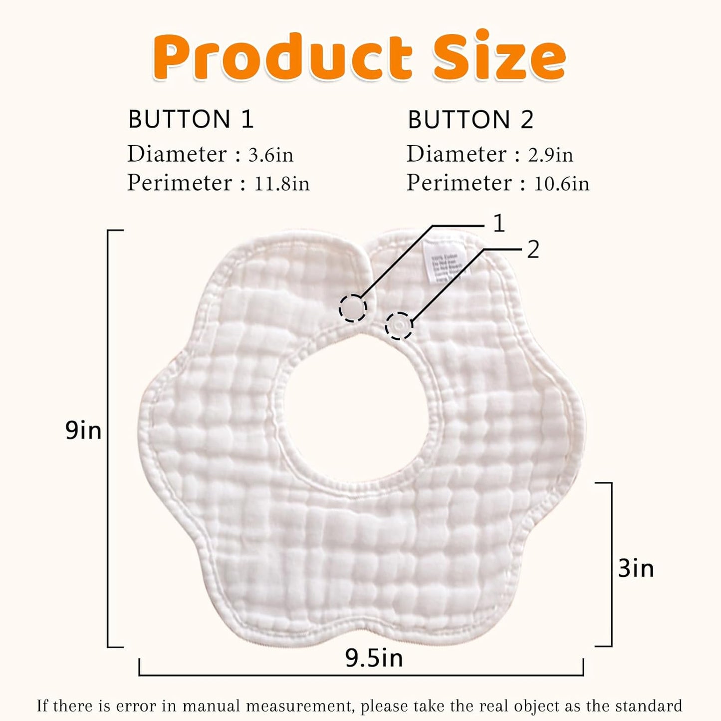 Baby Bibs Muslin Drool Teething Drooling Bibs for Baby Girl Boy Muslin Cotton