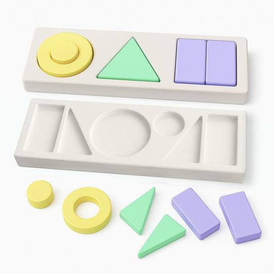 Wooden Shape Sorter for Toddlers | Montessori Toys for 1+ Year Old | Birthday Gifts for Learning Object Permanence and Color Sorting | Ages 1-3