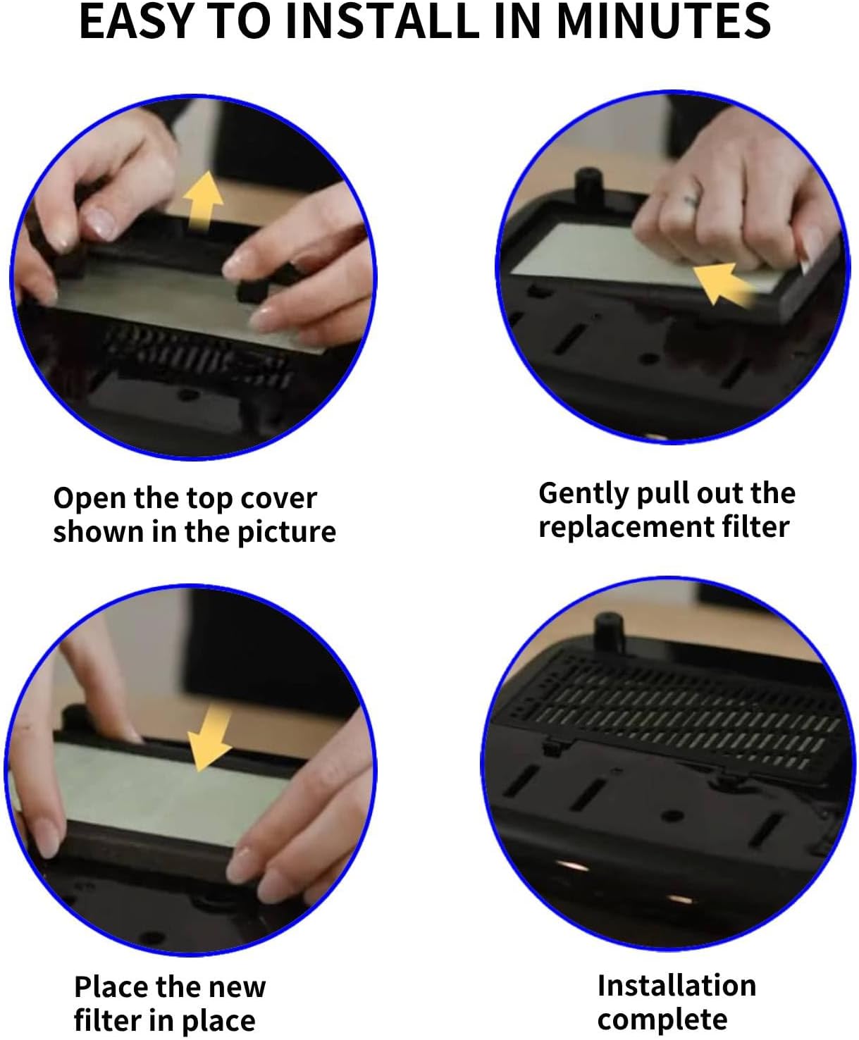 4 Pack Dryer Advanced HEPA Filter Compatible with Dr. Brown's Dryer - Dryer Advanced Filter for Baby Bottles and Pacifiers, Steam Baby Bottle Dryer Advanced