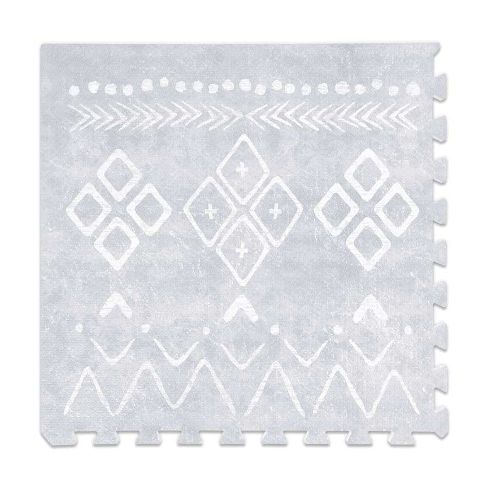 Lillefolk Baby Play Mat for Floor – 6x8ft Gray | Soft Non Toxic Premium EVA Foam Tiles for Tummy Time, Crawling & Playroom – Waterproof Interlocking Floor Mat for Babies & Toddlers (12 Tiles)