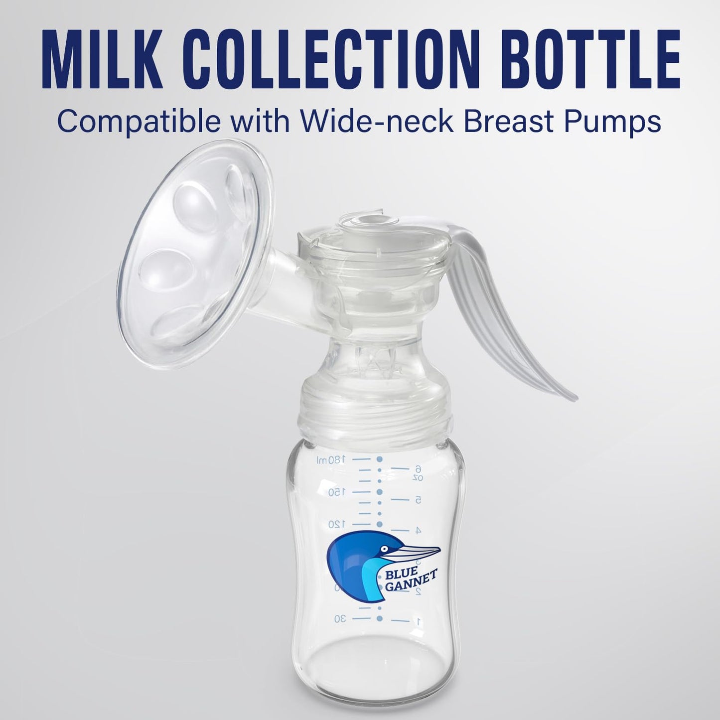 Multipurpose Anti-Colic Glass Baby Bottles with Slow Flow and Natural Flow Nipples, Breast Milk Collection and Storage Bottles, Wide-Neck Breast Pumps Compatible, 6-Pack (4oz, 6oz, 8oz)