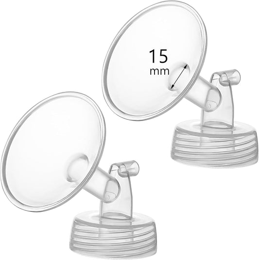 15mm Flange Compatible with Spectra S1 S2 9 Plus Synergy Gold Breastpump Replacement to Spectra Pump Parts and Flange; Not Original; Replaces Shield