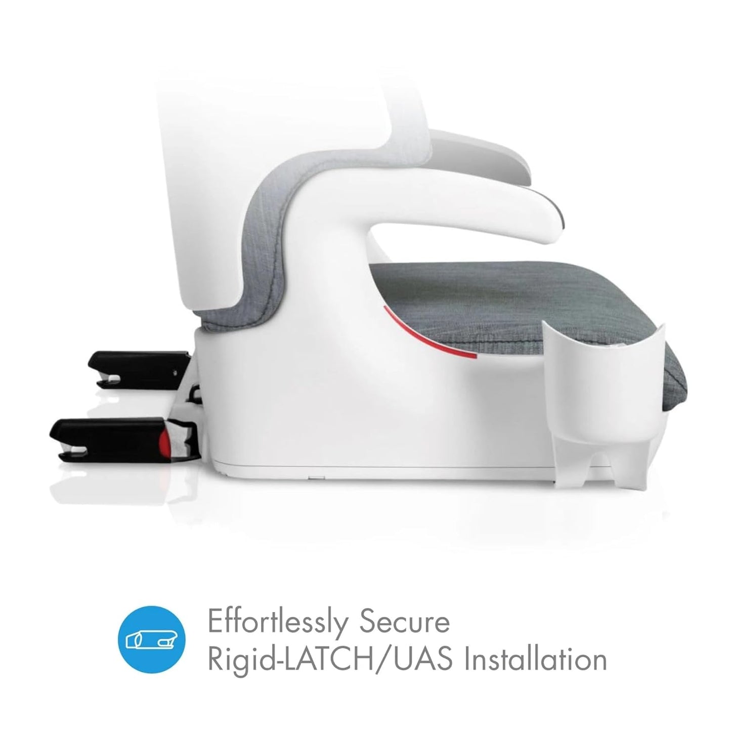 Clek Oobr High Back Booster Seat with Adjustable Headrest, Reclining Design, Latch System, and Retardant-Free Fabric (Vintage Ziip)