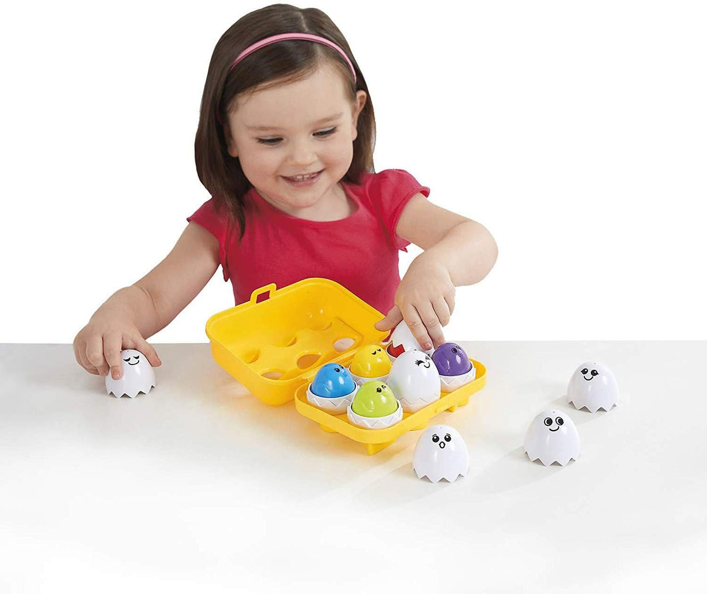 Kidoozie Peek N Peep Eggs - Mentally Stimulating Sorting & Stacking Toy for Ages 1 and Up - A Fun Way to Build Hand-Eye Coordinaton!