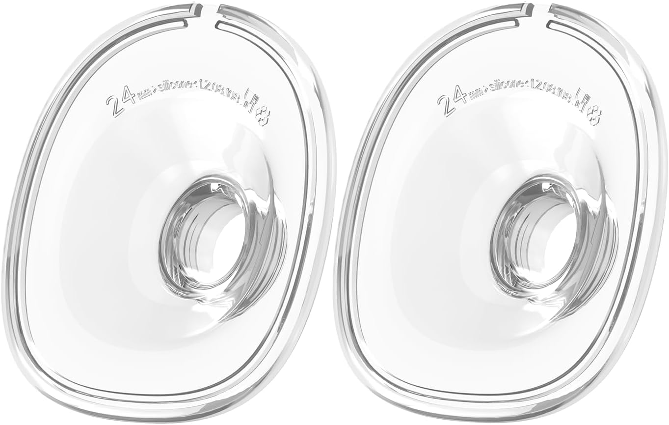 Wearable Breast Pump Accessories Replacement Parts Flange 24mm Compatible with MOMMED S21 S18