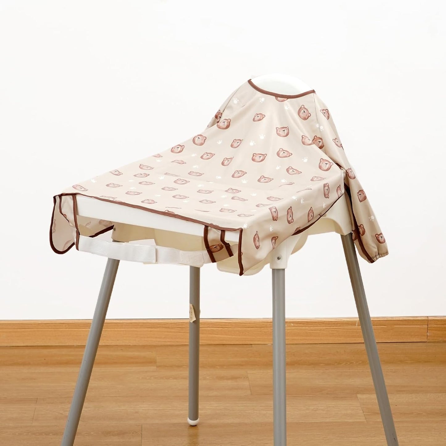 Happy Flute Long Sleeve Baby Bib-Mess Proof Baby Feeding Bibs with Adjustable Design for Babies during Eating or Highchair