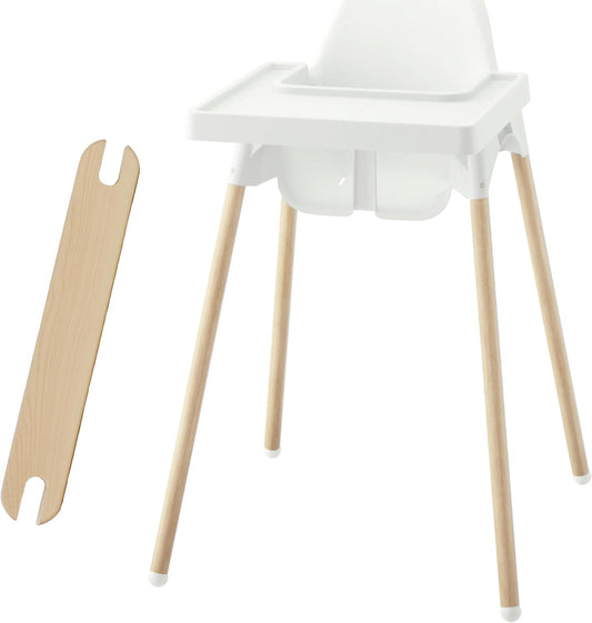 Yeah Baby Goods Adjustable Footrest & Leg Wrap Set Compatible with The IKEA Antilop Highchair (Birch) - High Chair Accessories Bundle - Attachable Foot Rest w/Support Clamps & Matching Leg Stickers