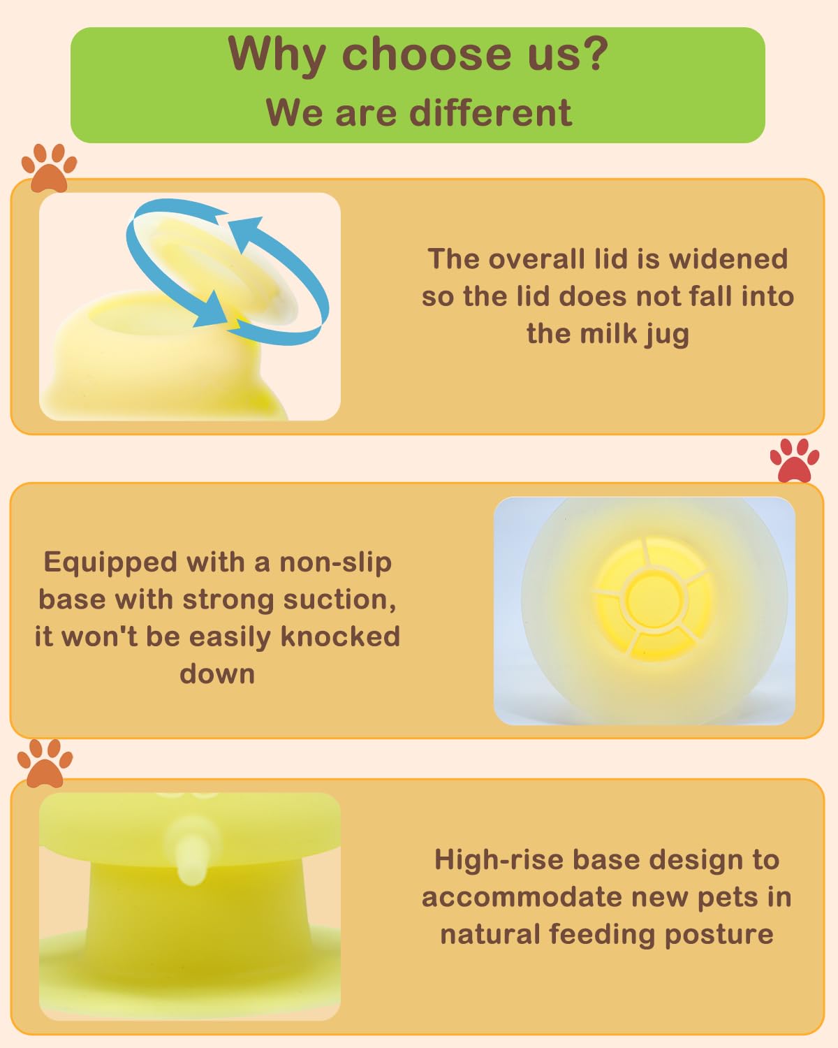 Puppy Bottles for Nursing Puppy Milk - 230ML Upgrade Puppy Feeder for Multiple Puppies, Kitten Bottle Feeding Kit,4 Nursing Nipples for Kittens,Puppies (Yellow)