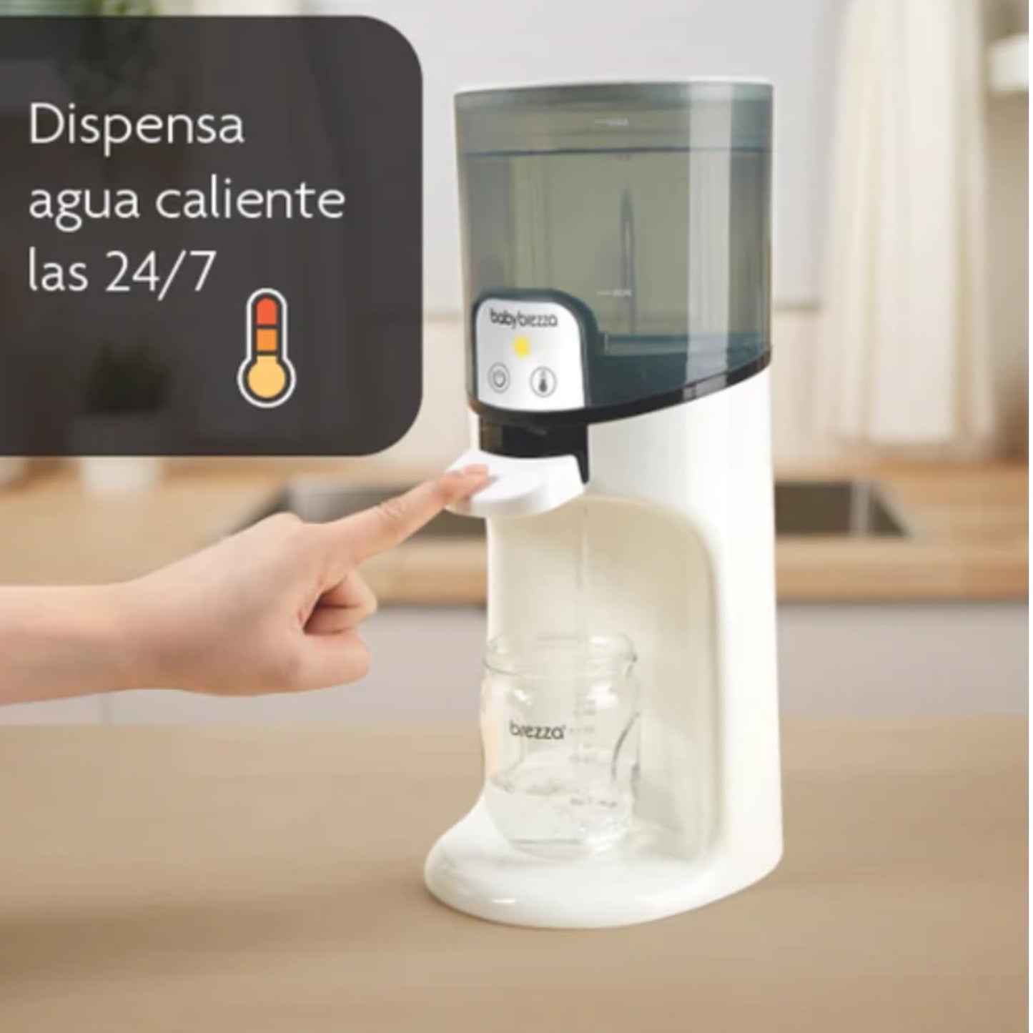 Baby Brezza Instant Baby Bottle Warmer - Fast Water Warmer Instantly Dispenses 24/7 in 3 Temperatures, White (Pack of 2)