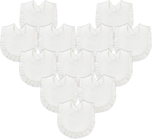 Baby Bibs Muslin Drool Teething Drooling Bibs for Baby Girl Boy Muslin Cotton