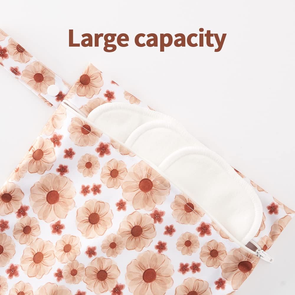 Happy Flute 3 Set Wet Bag Storage Bag Waterproof Washable Travel Bags, Beach, Pool, Gym Bag for Swimsuits & Wet Clothes(Orange)