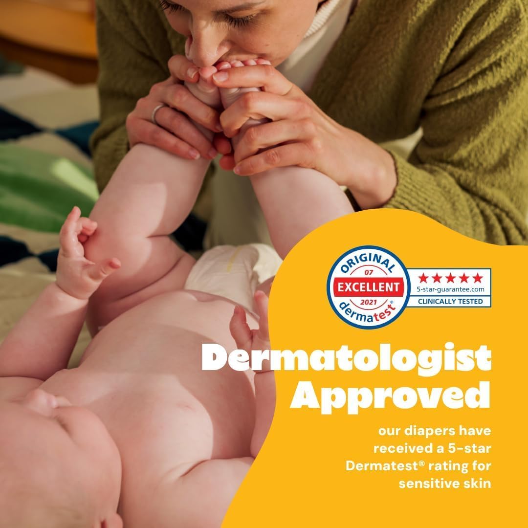 DYPER - Baby Diapers Size 6 (18 Count) - Plant Based Disposable Diapers for Day and Overnight Premium Leak Protection, Skin-Friendly Comfort with Soft Size 6 Diapers (>35 lb)