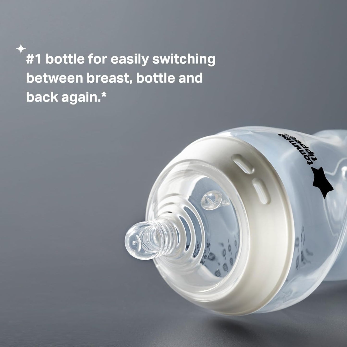 Tommee Tippee Baby Bottles, Natural Start Anti-Colic Baby Bottle with Slow Flow Breast-Like Nipple, 5oz, 0m+, Baby Feeding Essentials, Pack of 2