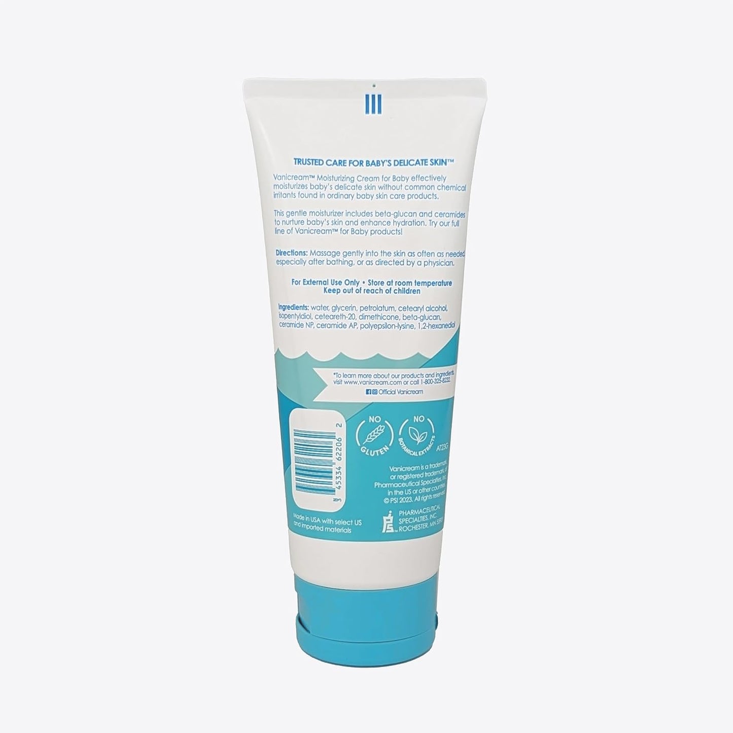 Vanicream Moisturizing Cream for Baby, 6 Oz, Gentle, Hydrating Baby Lotion with Beta-Glucan & Ceramides, Formulated without Common Irritants for Sensitive Skin, All Ages