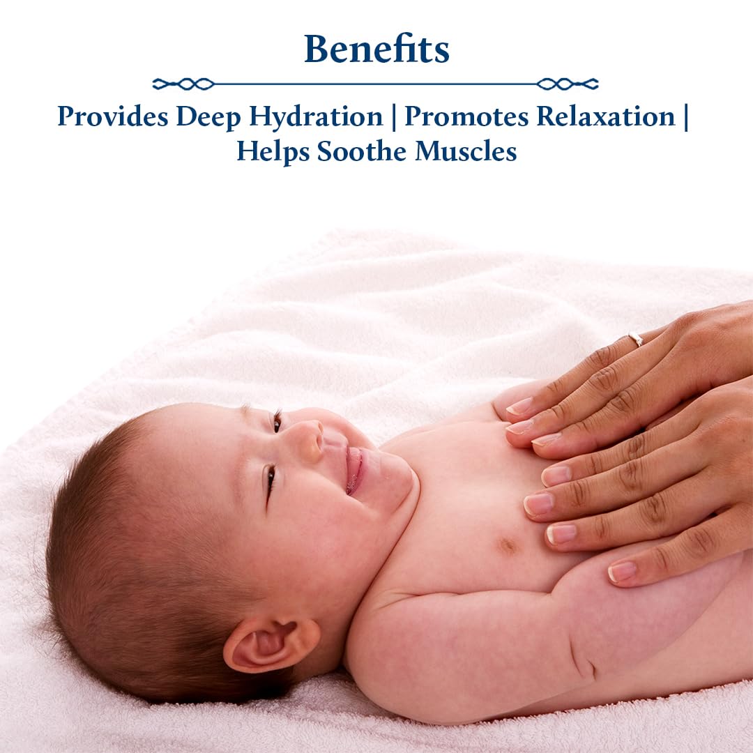 Blue Nectar Ayurveda Gentle Baby Oil for Newborn Skin Care -Moisturizing Baby Massage Oil for Dry Skin &Scalp Moisturizer| Soothing with 100% Natural Coconut Oil & Organic Ghee (13 Herbs, 3.38 Fl Oz)