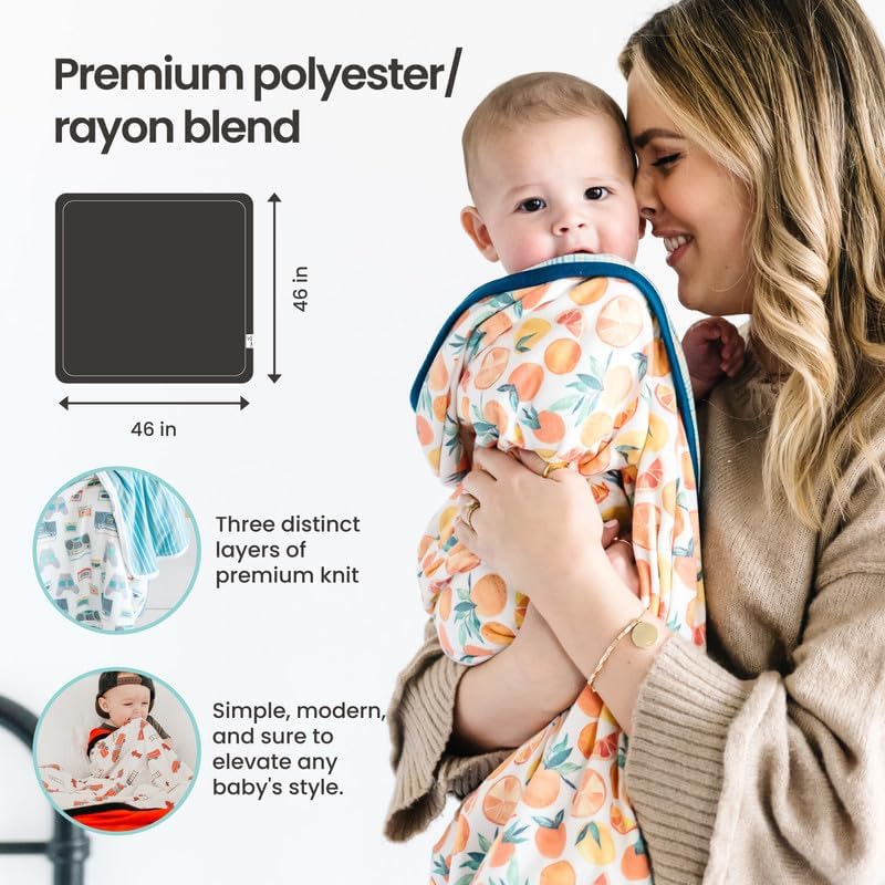 Copper Pearl Three-Layer Baby Blanket: Soft Baby Quilts for Boys and Girls | Breathable, Cozy, Toddler Blanket | Baby Quilt for Newborns | 46x46 Premium Polyester/Rayon | Gryffindor™