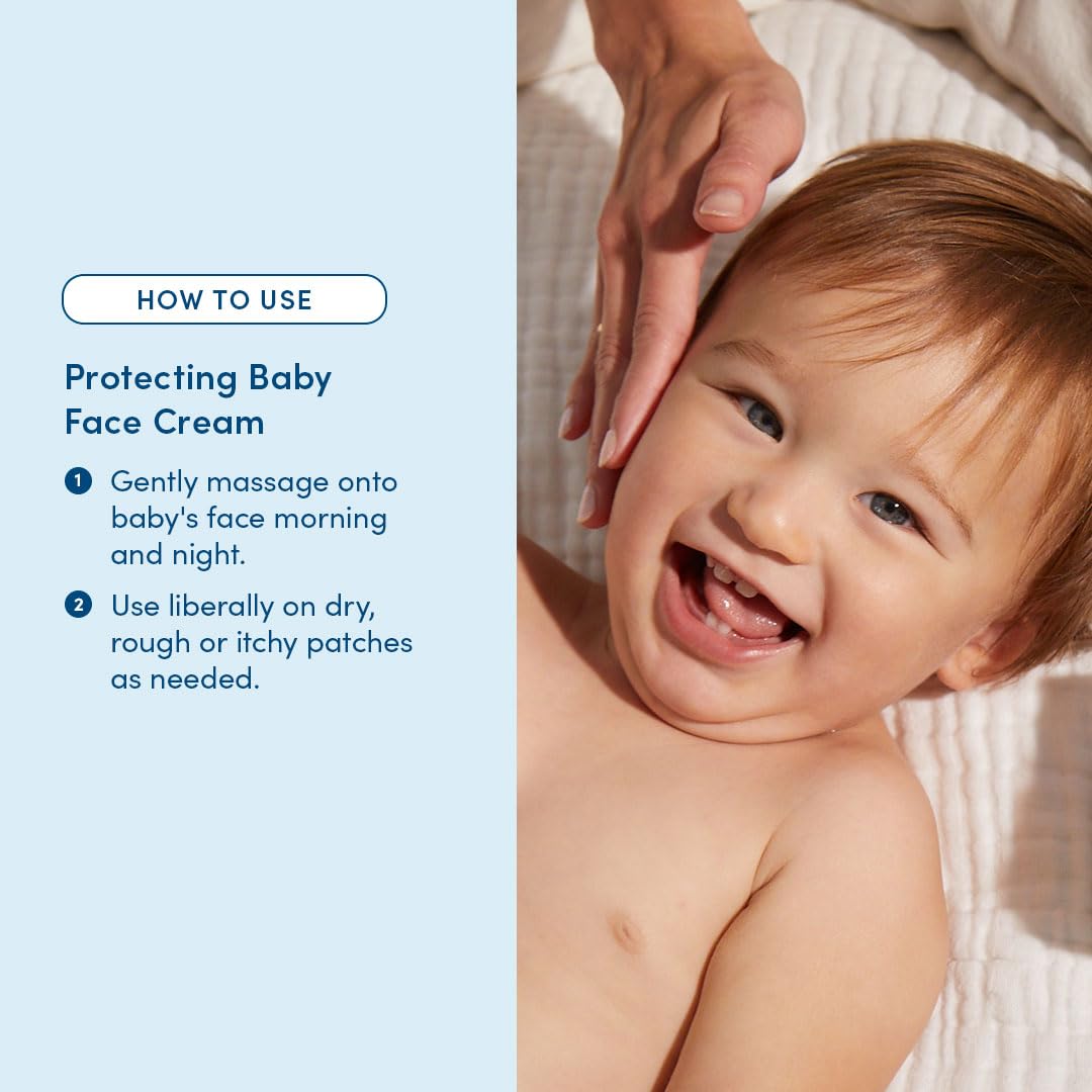 Evereden Protecting Baby Face Cream (1.7 fl. oz.): No.2 Silk Baby Cream - Nourishing Infant Face Moisturizer for Dry Skin & Temperate Climates - Clean and Vegan Ingredients - Fragrance-Free