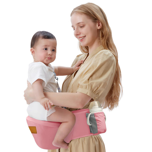 Baby Hip Carrier,Newborn to Toddler,3-in-1 Adjustable & Removable Baby Hip Carrier for 0-36 Months (9609, Pink)