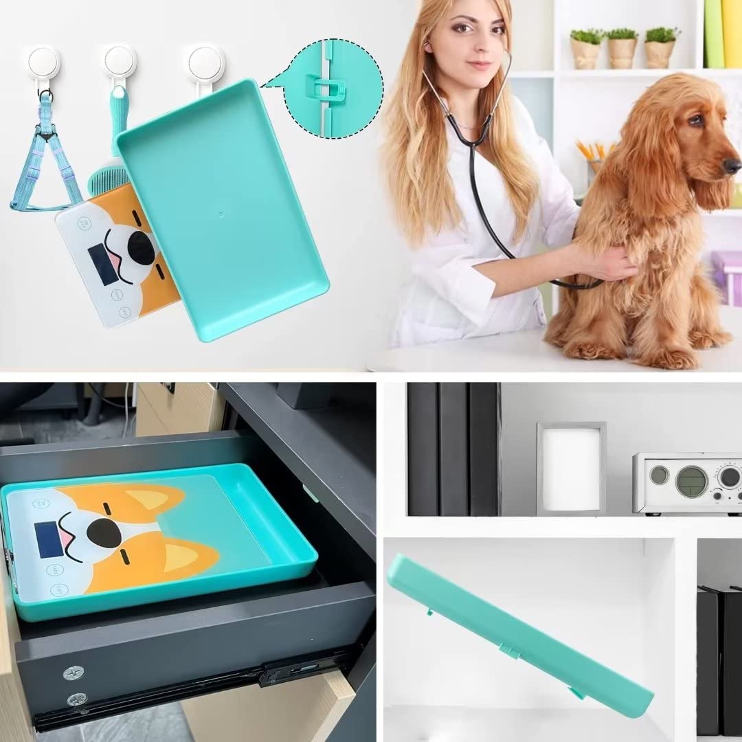 Cute Scale, Digital Pet Scale for Small Animal, Whelping Scale,Mini Precision Gram Weight Balance Scale, High Precision ±0.03oz,Blue,Suitable for Newborn Pets