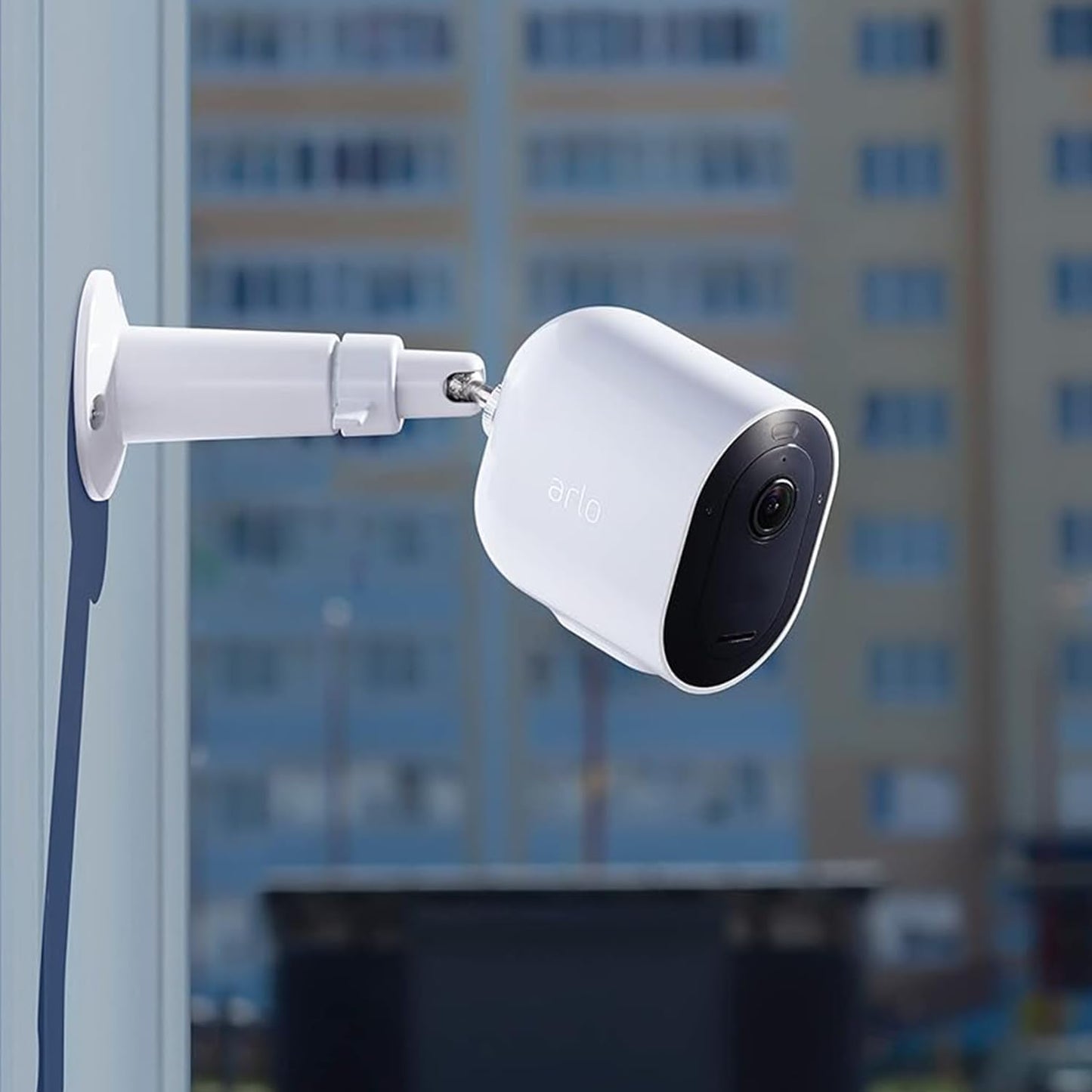 Universal Baby Monitor Wall Mount Holder, Compatible with HelloBaby HB65/HB6550/HB6558/HB66/HB248, ANMEATE SM935E/SM650/Bonoch/ChildsFarm/Eufy Baby Monitor, Adjustable Aluminum Alloy Mount, White