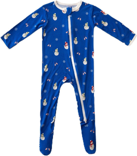 Bamboo Little Soft Baby Footie Pajamas, Baby Clothes, Newborn Sleepers, 95% Viscose and 5% Spandex, 0-24 Months