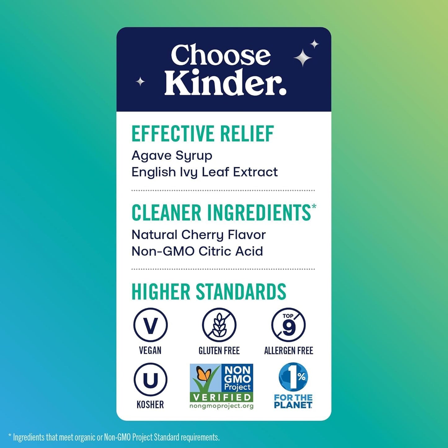 KinderMed Infants' Daytime Cough Plus, Organic Agave Syrup and English Ivy Leaf Extract, No Dyes, No Artificial Flavors or Sweeteners, Non-GMO, 2 Months+, Natural Cherry Flavor, 2 fl. oz (Pack of 2)