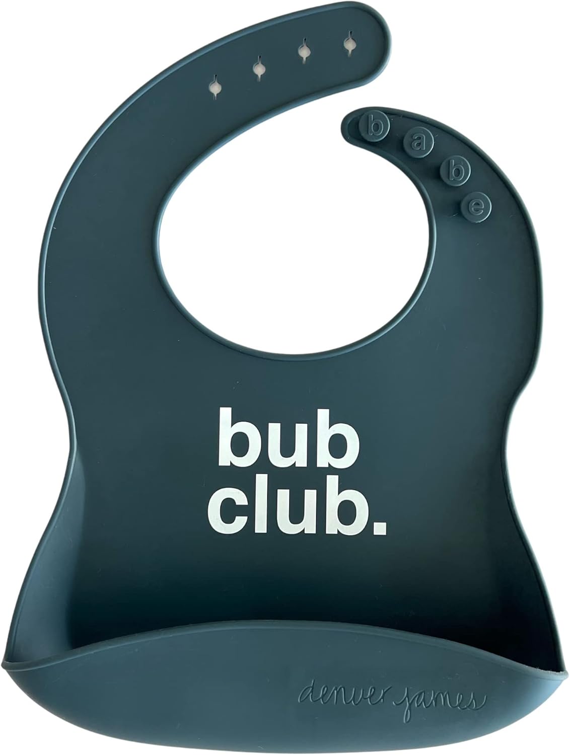 Denver James Silicone Feeding Bibs | Dishwasher Safe. Waterproof. Adjustable.