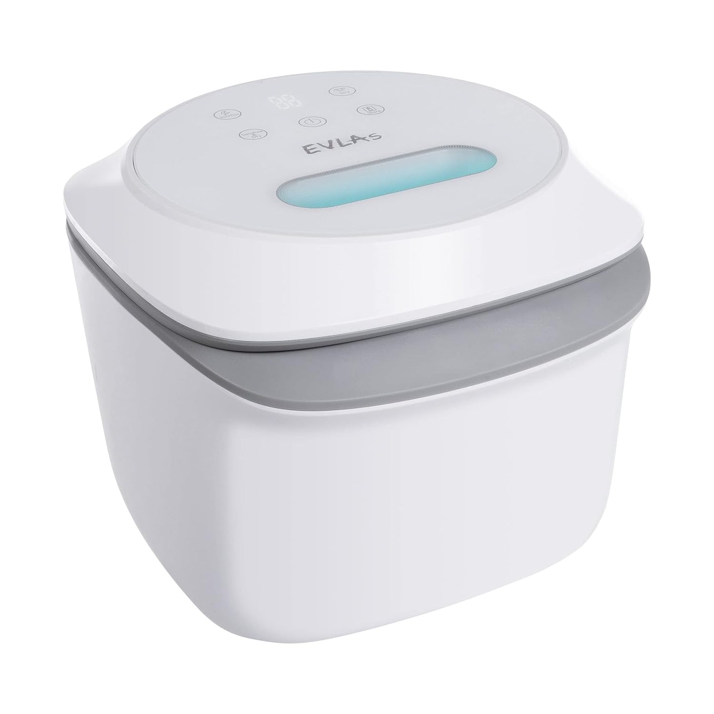 EVLA'S Baby Feeding Bottle Sanitizer & Dryer, UV Light Sanitizes Baby Bottles, Pacifiers, Small Toys, Even Phone or Credit Card in Minutes! Large Capacity UV Box Sanitizer, White
